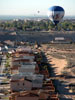 Over a housing development in Rio Rancho