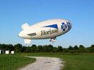 Horizon Blimp launching on a flight to Trenton-Mercer Airport