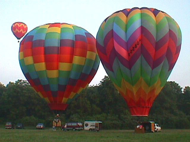 Local morning balloon flight,