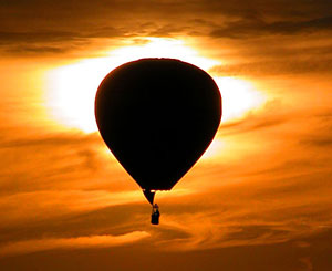 hot air balloon sunset rides